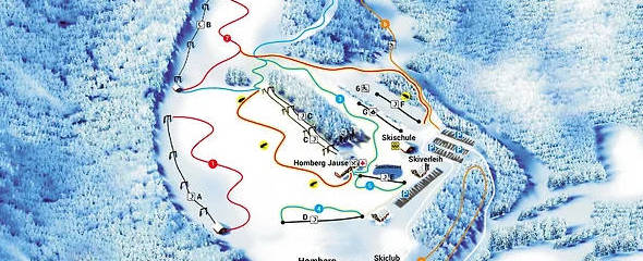 Karte des Skigebiets Mein Homberg
